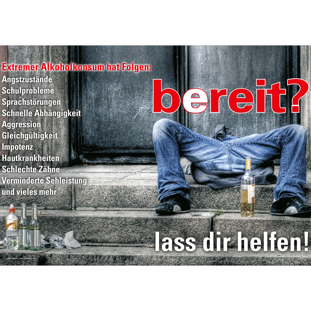 Plakat (DIN-A2) • Alkohol: "B(e)reit"